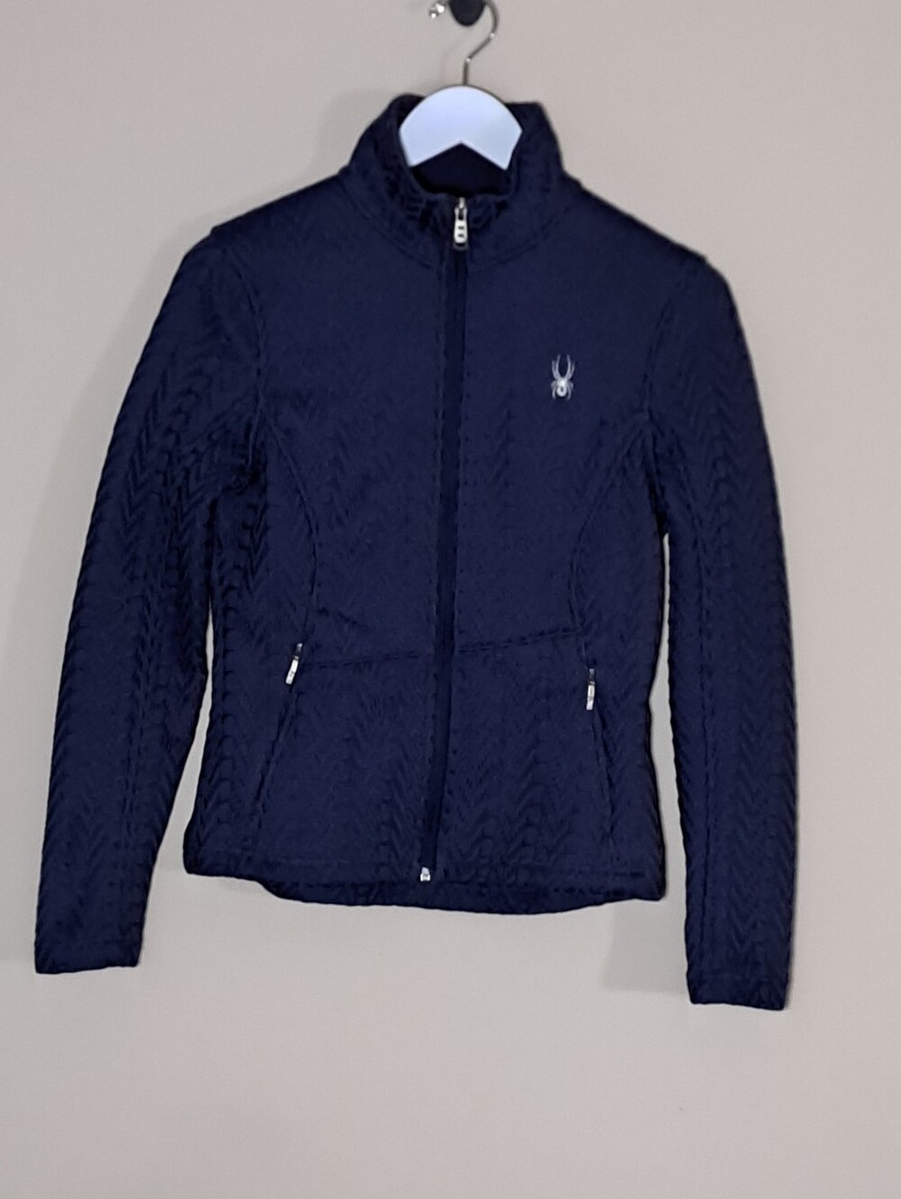 Spyder Women's Navy Quilted Full-Zip Jacket